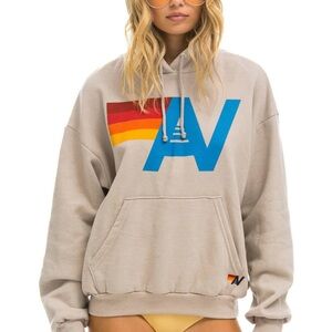 Aviator Nation Logo Pullover Relaxed Hoodie